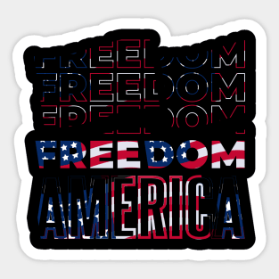 Freedom America Sticker